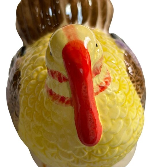 Ceramic Turkey Salt & Pepper Shakers Vintage Holiday Thanksgiving Autumn Festive - Picture 9 of 12